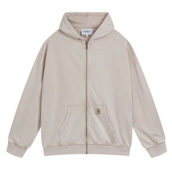 Carhartt Zip Up Hoodie Beige