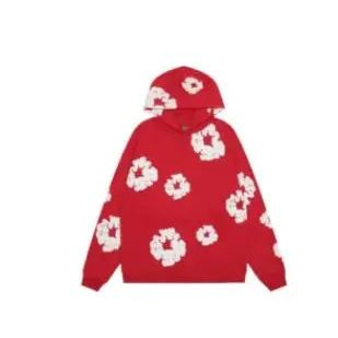 Denim Tears Hoodie Red HypeLusitana