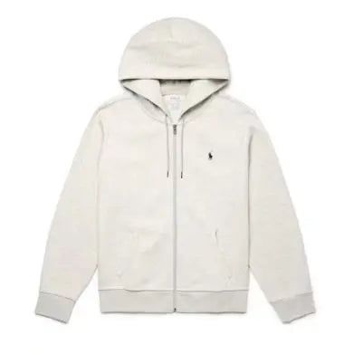 Polo Ralph Lauren Double Knit Zip-Up Hoodie Light Sport Heather/Black Hypelusitana