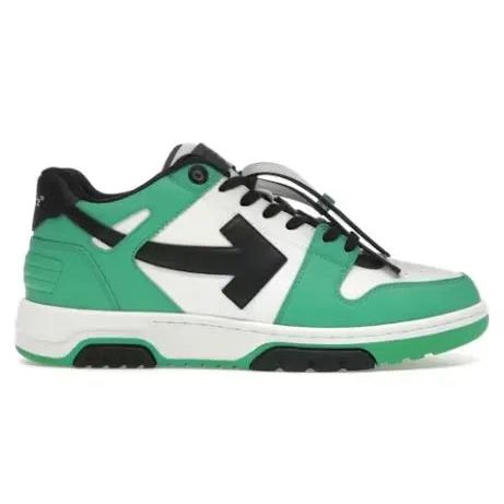 OFF-WHITE Out Of Office "OOO" Low Tops Green Black Hypelusitana