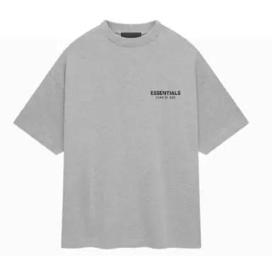 Fear of God Essentials Jersey Crewneck T-Shirt Light Heather Gray Hypelusitana