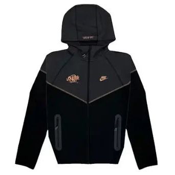 Nike Sportswear x Central Cee Tech Fleece Hoodie & Joggers Set Black/Metallic Red Bronze Hypelusitana