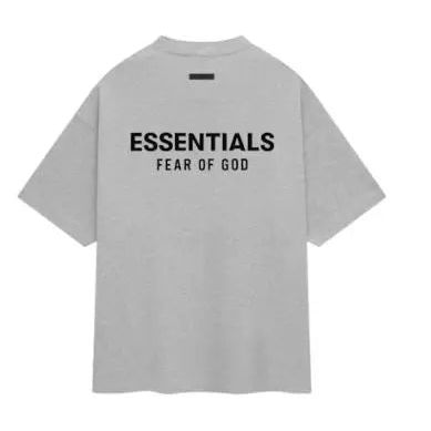 Fear of God Essentials Jersey Crewneck T-Shirt Light Heather Gray Hypelusitana
