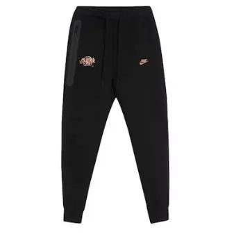 Nike Sportswear x Central Cee Tech Fleece Hoodie & Joggers Set Black/Metallic Red Bronze Hypelusitana