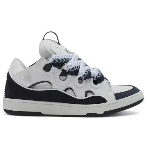 Lanvin Leather Curb White Navy Blue Hypelusitana