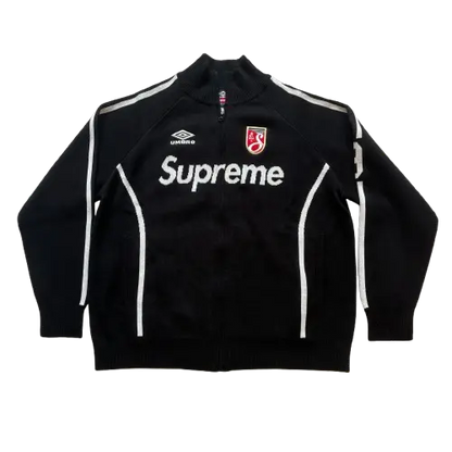 Supreme Umbro Zip Up Sweater Black Hypelusitana