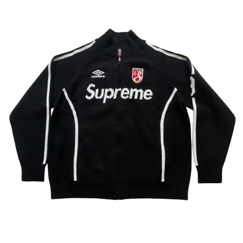 Supreme Umbro Zip Up Sweater Black Hypelusitana
