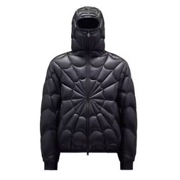 Moncler Violier Spider-Man Short Down Jacket Black