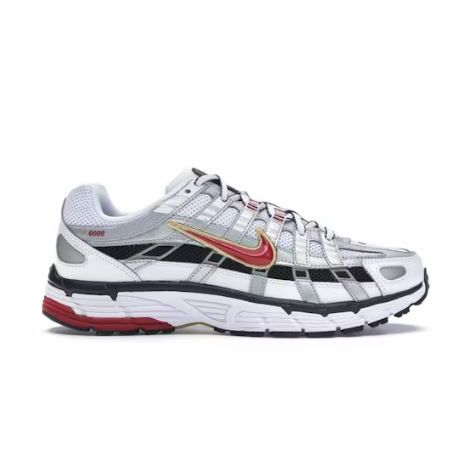 Nike P-6000 Blanco Dorado Rojo