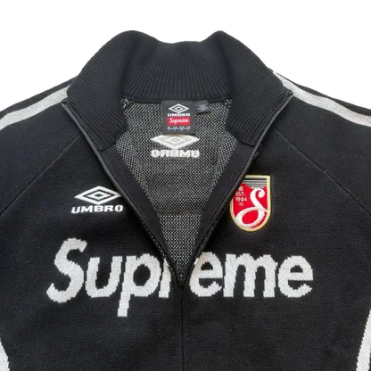 Supreme Umbro Zip Up Sweater Black Hypelusitana