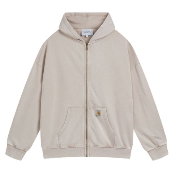 Carhartt Zip Up Hoodie Beige