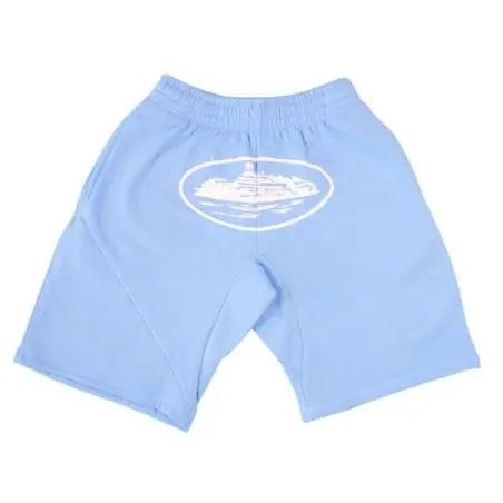 Corteiz Alcatraz Shorts Baby Blue HypeLusitana
