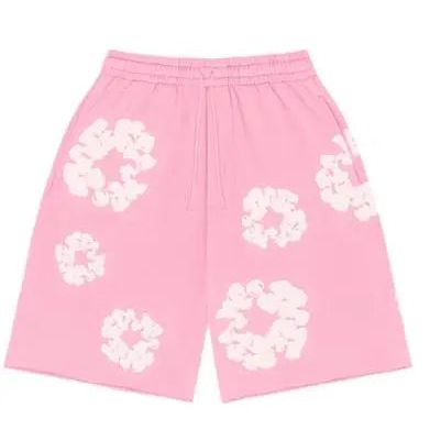Denim Tears The Cotton Wreath Shorts Pink HypeLusitana