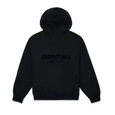Fear of God Essentials Pullover Chest Logo Hoodie Stretch Limo/Black Hypelusitana