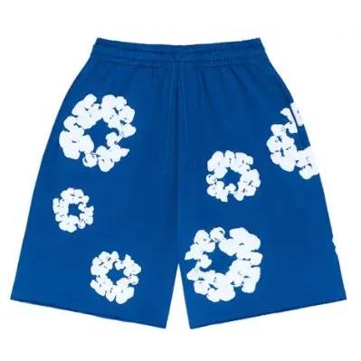 Denim Tears The Cotton Wreath Shorts Royal Blue HypeLusitana