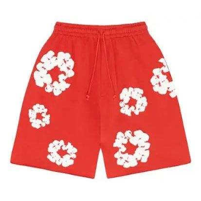 Denim Tears The Cotton Wreath Shorts Red HypeLusitana