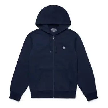 Polo Ralph Lauren Double Knit Zip-Up Hoodie Aviator Navy/White Hypelusitana