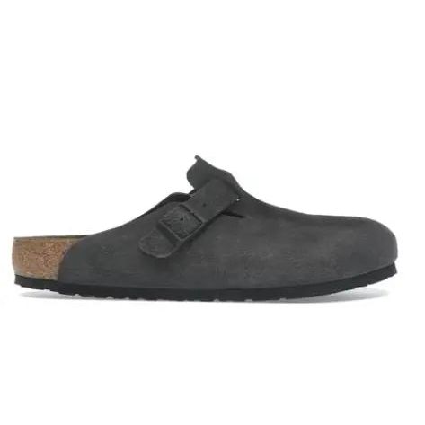 Birkenstock Boston Suede Velvet Grey Hypelusitana