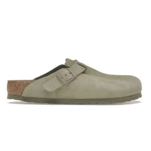 Birkenstock Boston Soft Footbed Suede Faded Khaki Hypelusitana