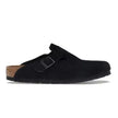 Birkenstock Boston Soft Footbed Suede Black