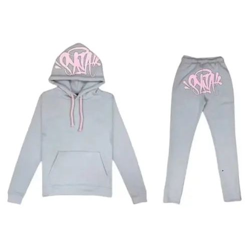 Syna Syna Logo Tracksuit Grey/Pink Hypelusitana